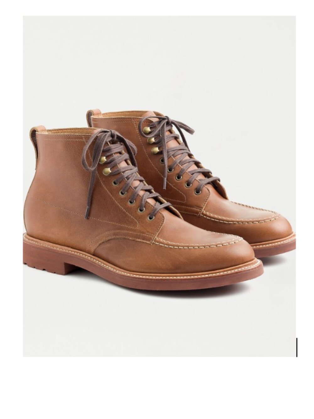 J. Crew Kenton Leather Pacer Boots in Rustic Canoe